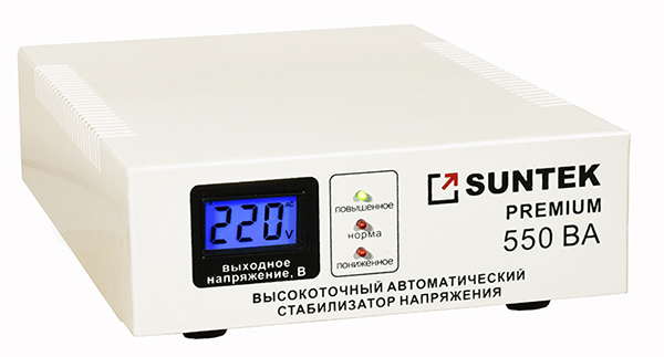 Стабилизатор напряжения Suntek 550 ВА Premium 220 110